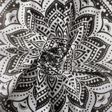 Wandteppich Wandteppich Mandala grau schwarz Wandtuch Zuhause – Accessoires und Dekorationen Naty Shop