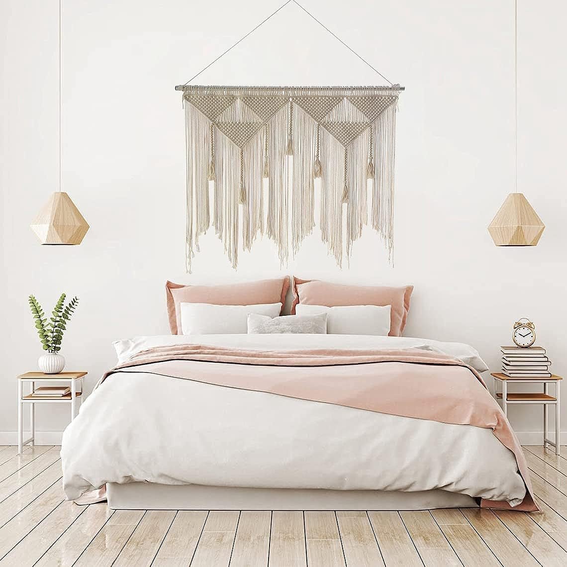 Beige gewebter Türteppich mit Quaste, Schlafzimmer, Balkon, Zuhause – Accessoires und Dekorationen, Naty Shop