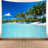 Wandteppich Yisure Strand tropische Landschaft Zuhause – Accessoires und Dekorationen Naty Shop Blau 150L x 200B cm