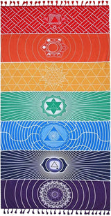 Tapisserie Yoga Meditation Sieben Chakra Hippie Casa – Accessoires und Dekorationen Naty Shop Standardtitel