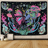 Yrendenge-Wandteppich, fluoreszierender Wandteppich, Schmetterlingsphase, Zuhause – Accessoires und Dekorationen, Naty Shop