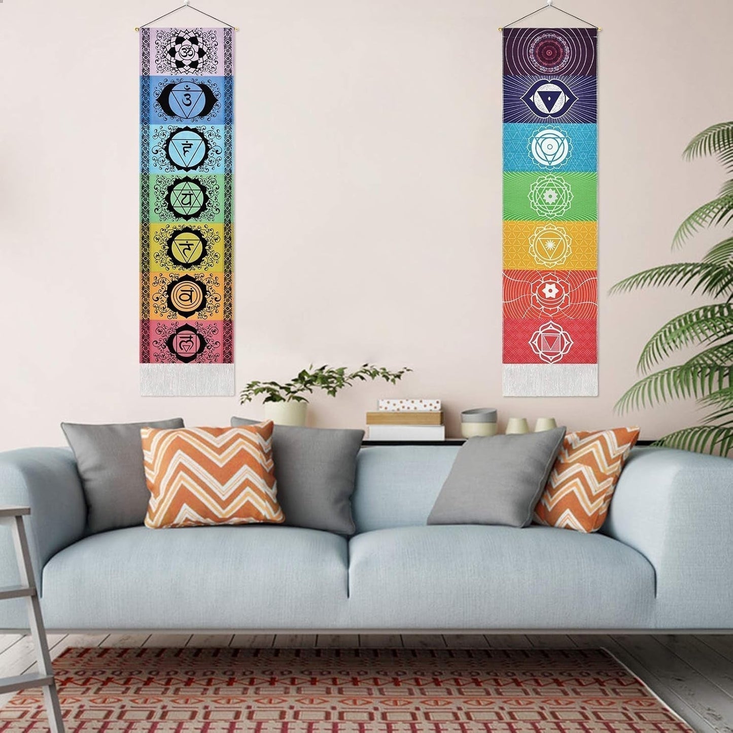 Wandteppich Yugarlibi Hängeset Chakra Meditation Yoga Trippy Zuhause – Accessoires und Dekorationen Naty Shop