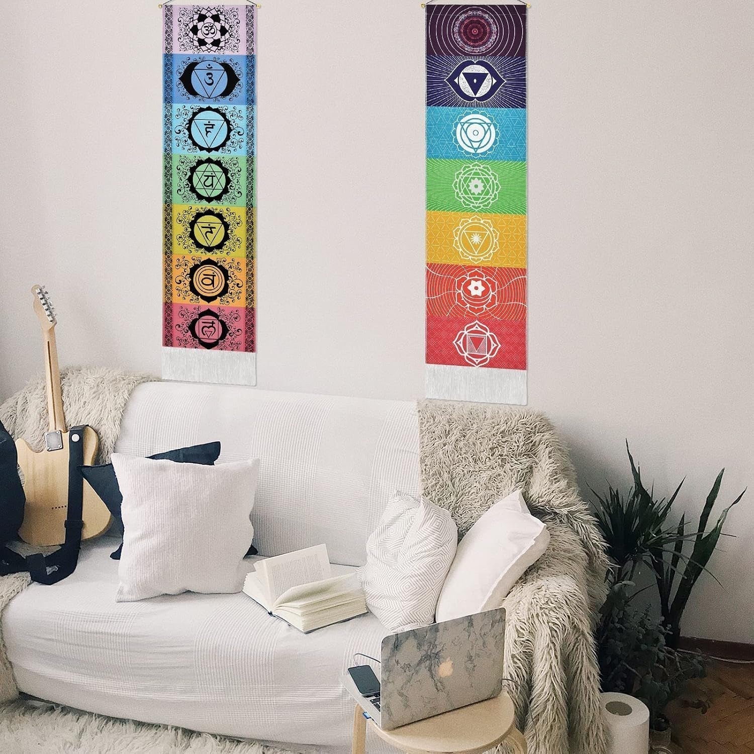 Wandteppich Yugarlibi Hängeset Chakra Meditation Yoga Trippy Zuhause – Accessoires und Dekorationen Naty Shop
