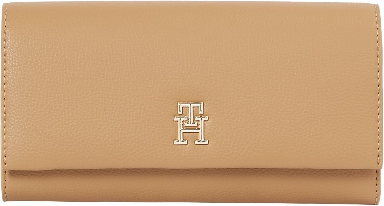 Tommy Hilfiger Aw0aw17267 Damen Geldbörse Damen Naty Shop Khaki (Safari Canvas) Os