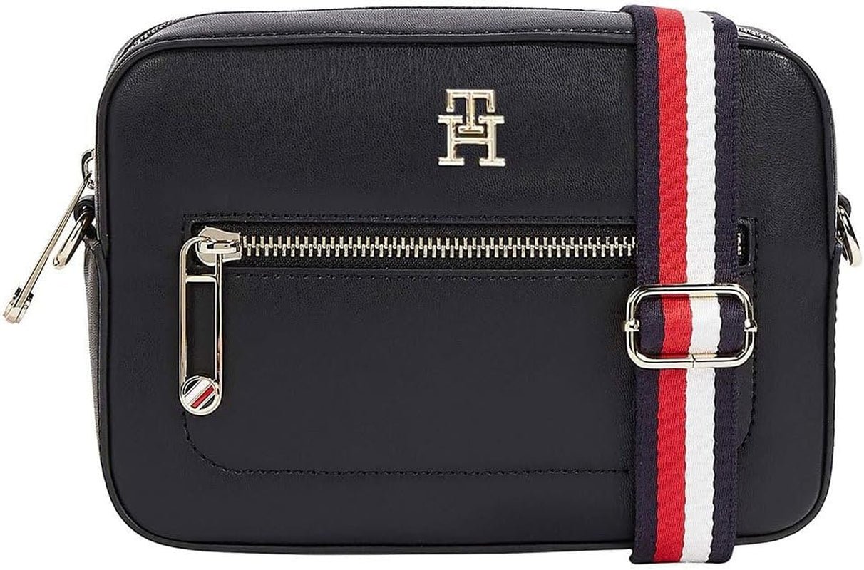 Tommy Hilfiger Umhängetasche Iconic Kameratasche Kleine Taschen Damen Naty Shop Space Blue