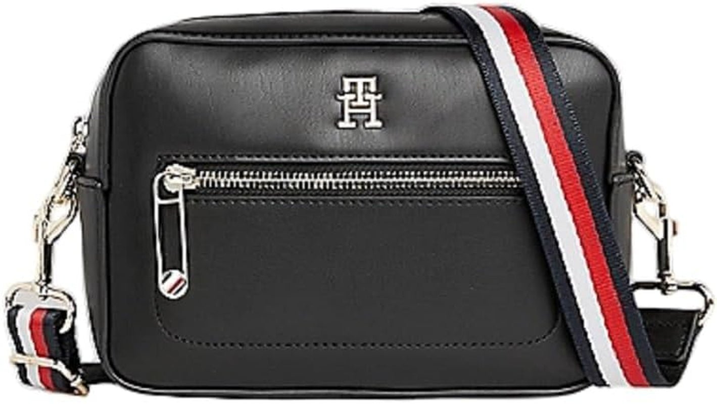 Tommy Hilfiger Umhängetasche Tasche Iconic Kameratasche Kleine Damentaschen Naty Shop Schwarz