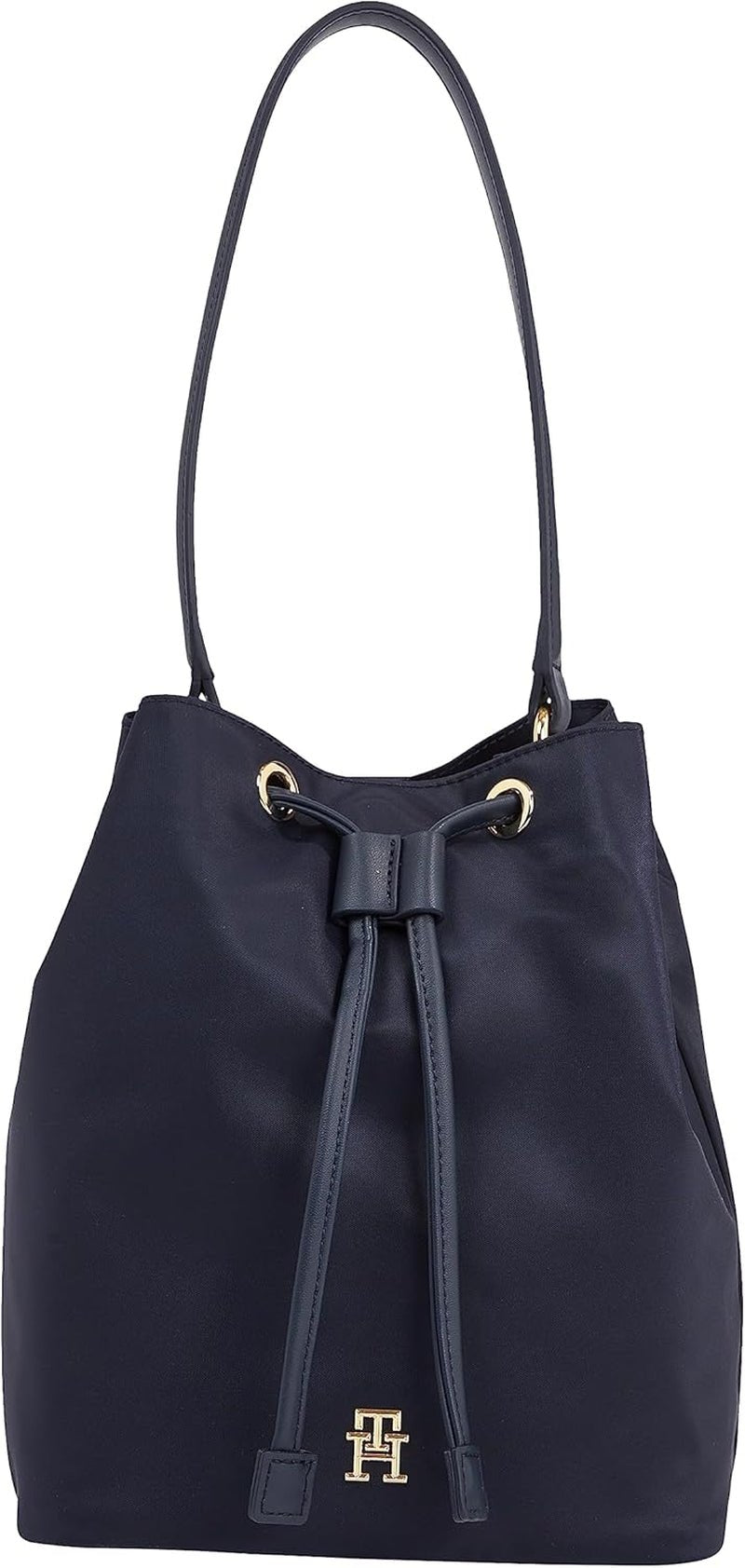 Tommy Hilfiger Damen Poppy Bucket Aw0aw15218 Taschen, Einheitsgröße Damentaschen Naty Shop Blau (Space Blue)