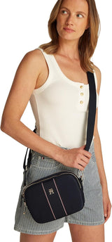 TOMMY HILFIGER Women's Poppy Camera Bag Body Aw0aw17230 Crossover-Gepäck und Reiseausrüstung Naty Shop