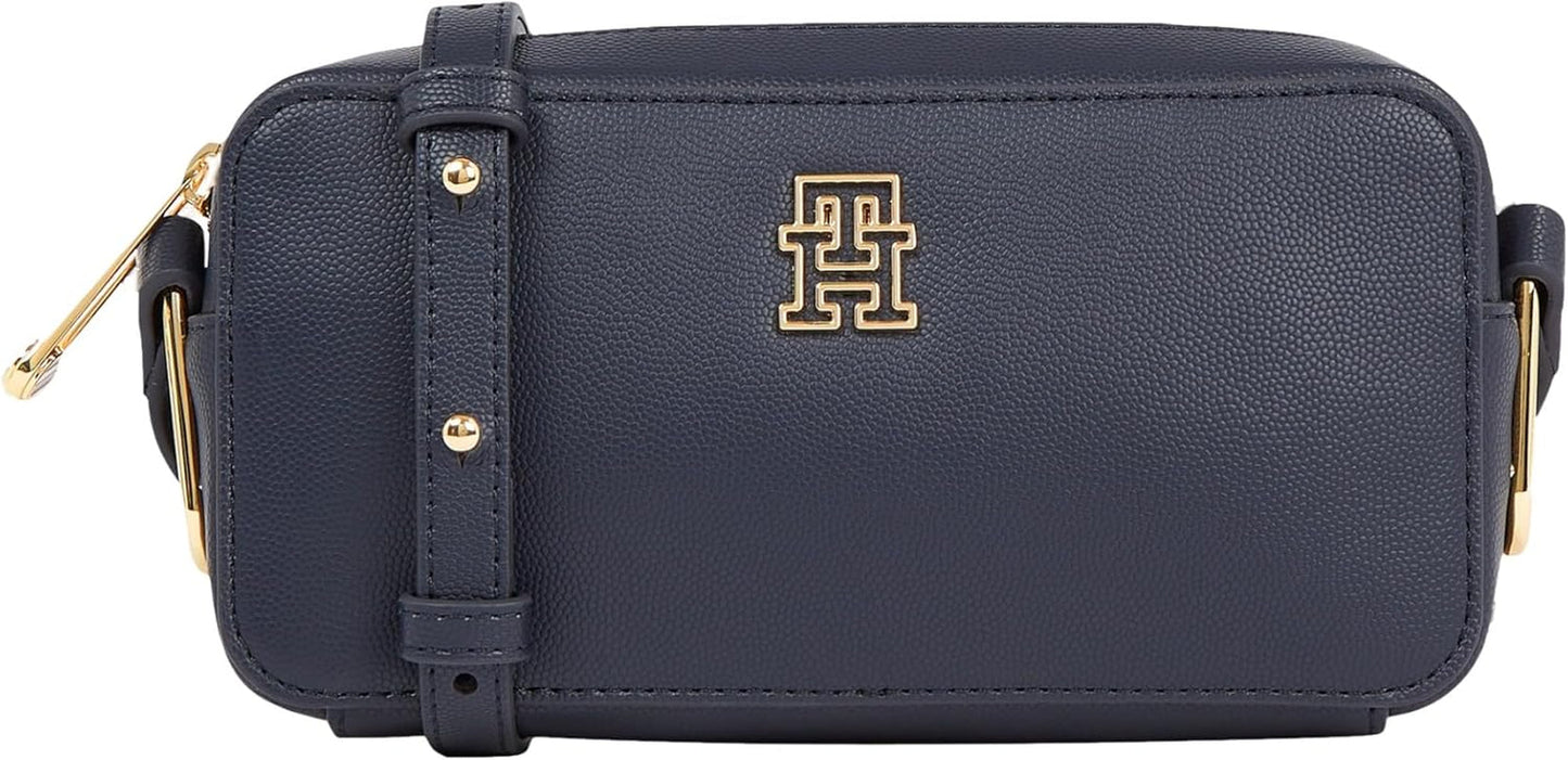 Tommy Hilfiger Damen-Umhängetasche Timeless Camera Bag Small, Blau (Space Blue), Einheitsgröße Damentaschen Naty Shop Standardtitel