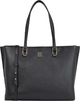 Tommy Hilfiger Damen Th Timeless Workbag Schultasche Einheitsgröße Taschen Damen Naty Shop Schwarz (Schwarz)