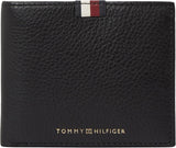 Tommy Hilfiger Herren Th Prem Lea Cc Flap and Coin Am0am11270 Geldbörsen Geldbörse Herren Naty Shop Schwarz (Schwarz) Knochen
