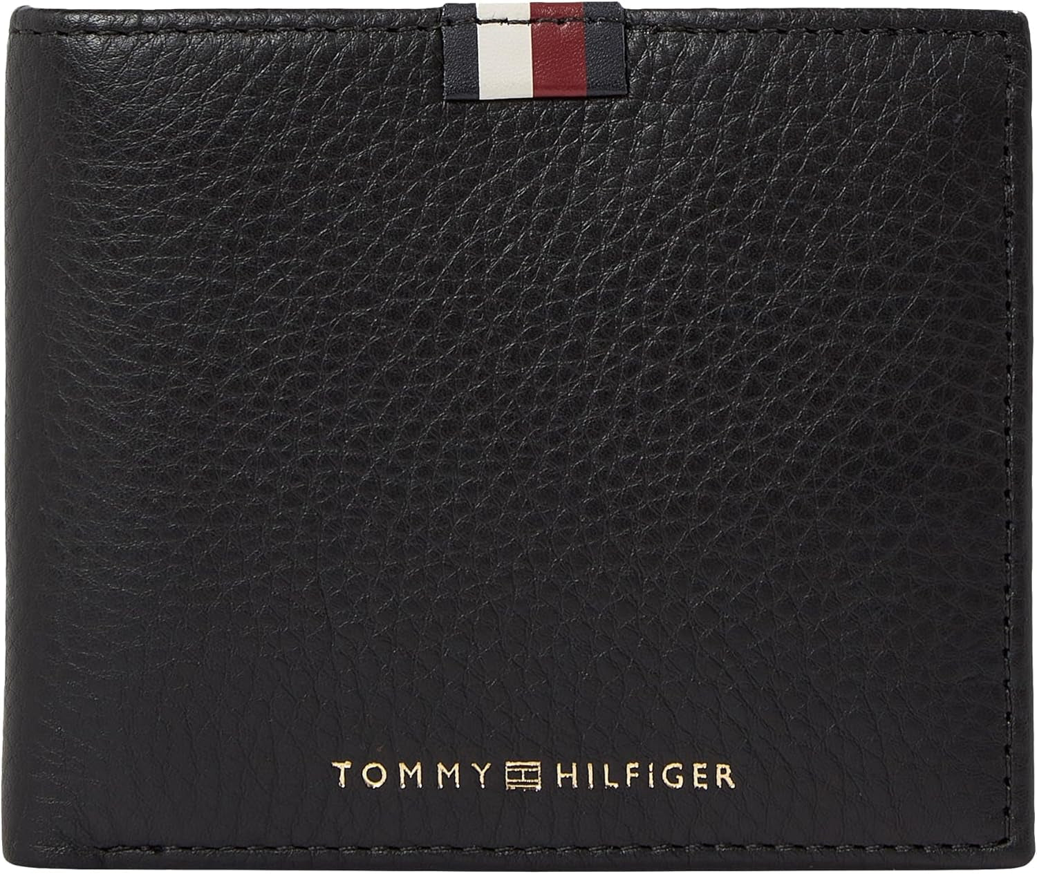 Tommy Hilfiger Herren Th Prem Lea Cc Flap and Coin Am0am11270 Geldbörsen Geldbörse Herren Naty Shop Schwarz (Schwarz) Knochen