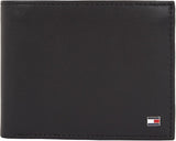 Tommy Hilfiger Herren Eton Trifold Wallet mit Münzfach Herrenbrieftasche Naty Shop Schwarz