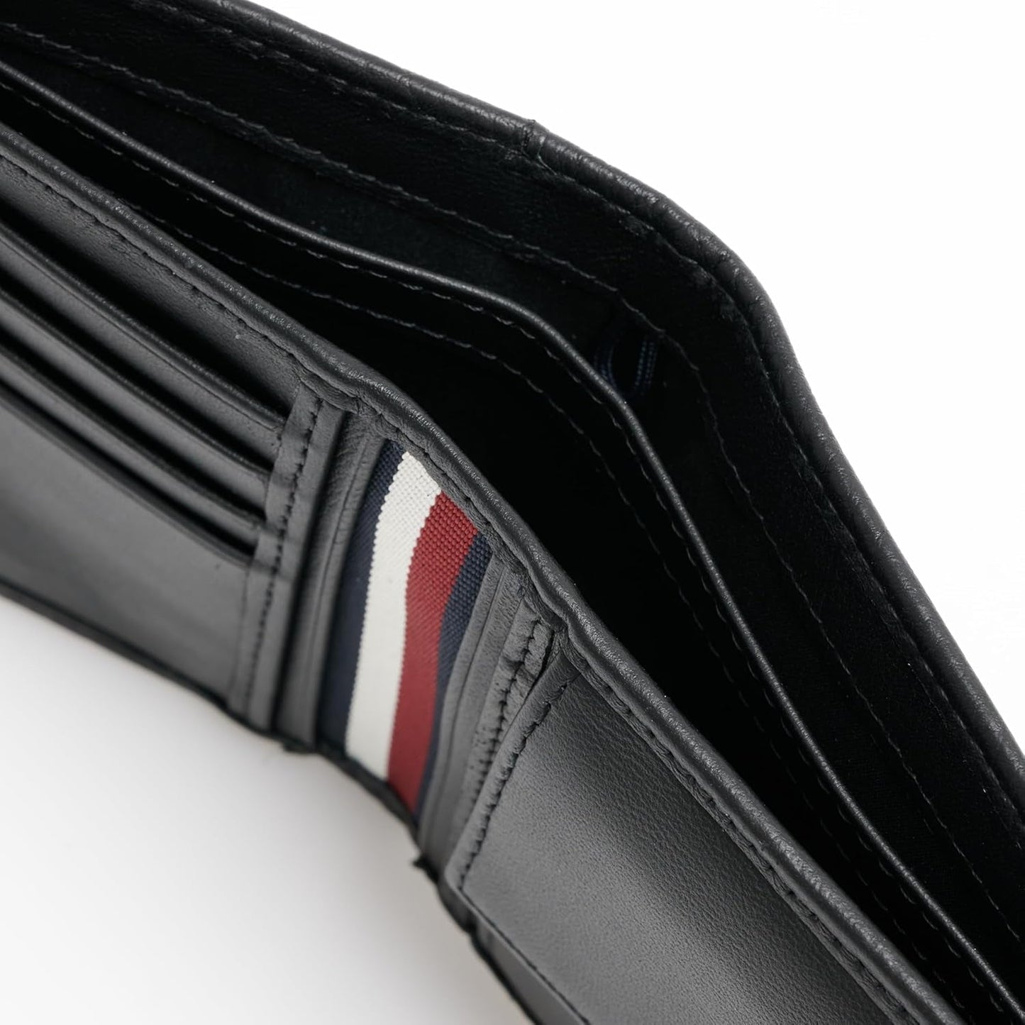 Tommy Hilfiger TH PREMIUM LEATHER EXTRA CC COIN Herren-Doppel-Geldbörse Schwarz OS Herren-Geldbörse Naty Shop