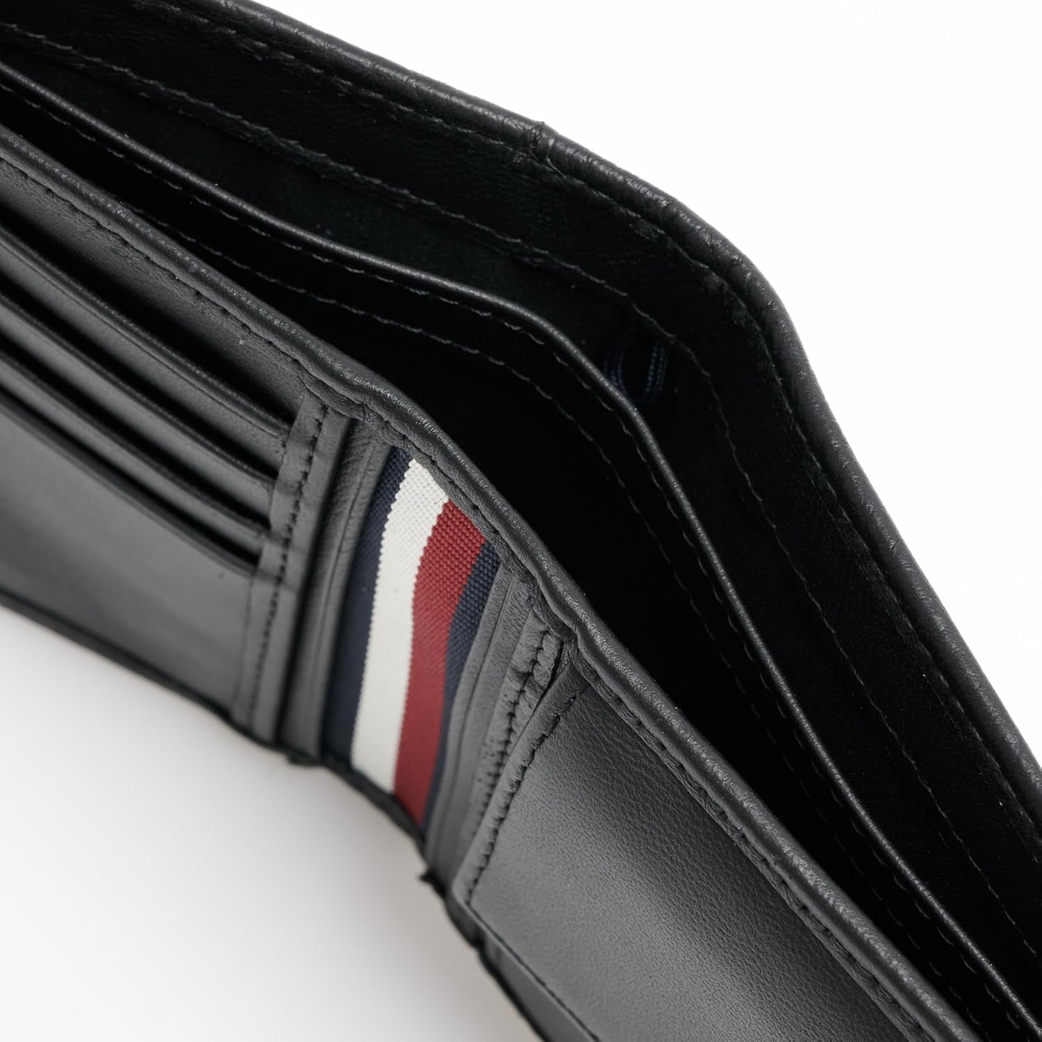 Tommy Hilfiger TH PREMIUM LEATHER EXTRA CC COIN Herren-Doppel-Geldbörse Schwarz OS Herren-Geldbörse Naty Shop