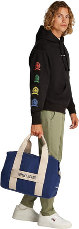 Tommy Jeans Retro Cool Weekender Seesack für Herren, Samtblau, Einheitsgröße, Gepäck und Reiseausrüstung, Naty Shop