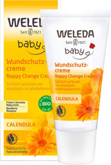 WELEDA Bio Baby-Calendula-Wundschutzcreme 75 ml – Naturkosmetische Wundsalbe / Babycreme zum Schutz der empfindlichen Babyhaut im Windelbereich. Hilft bei Rötungen, gereizter Haut und Schmerzen Kinder - Bad und Hautpflege Naty Shop Wundschutzcreme 30 ml