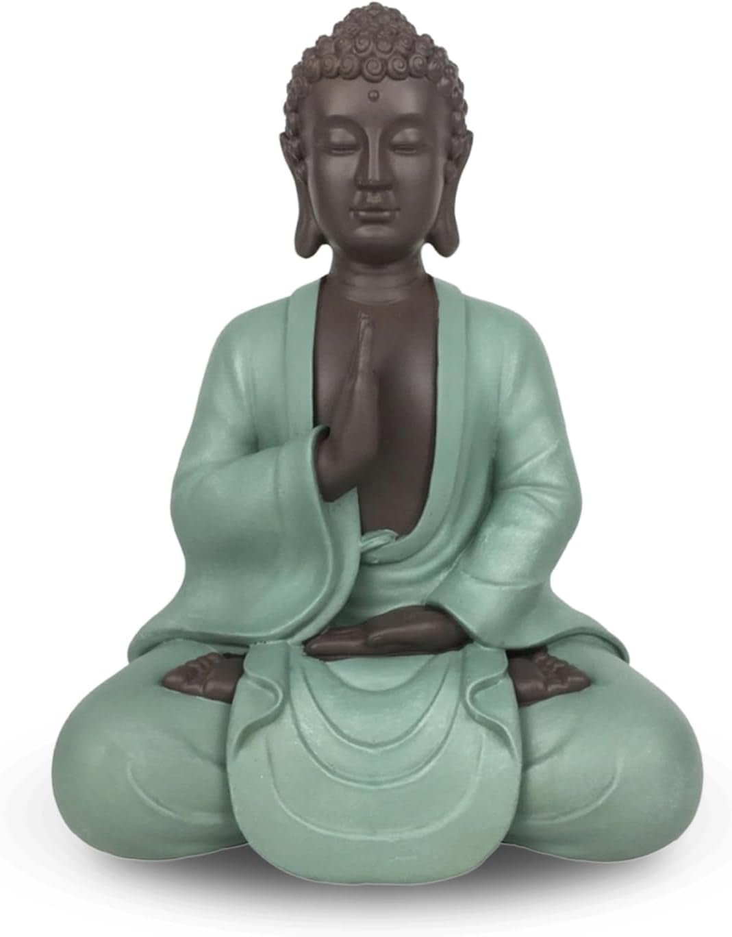 Zen Arôme SBM5 Zen Bodhi-Statue, grün/braun, 20 cm hoch Statuetten und Skulpturen Naty Shop Standardtitel